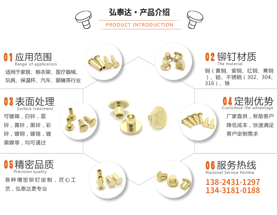 黃銅鉚釘